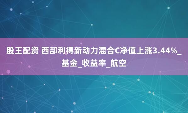 股王配资 西部利得新动力混合C净值上涨3.44%_基金_收益率_航空